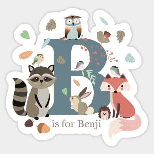 B is for...... personalised children’s gifts Sticker